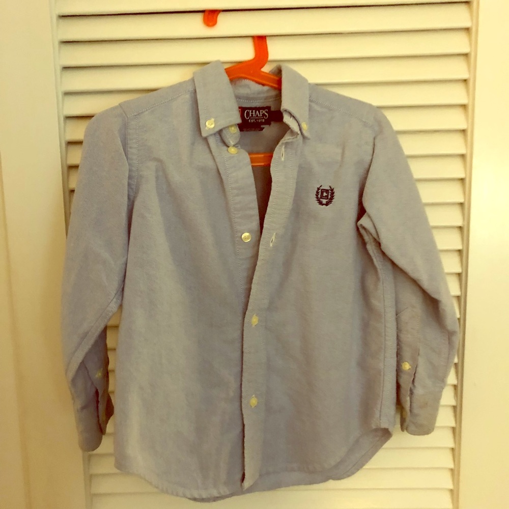 Light blue button up